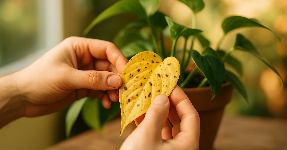 Feuilles jaunes et taches : sauver une plante d'intérieur
