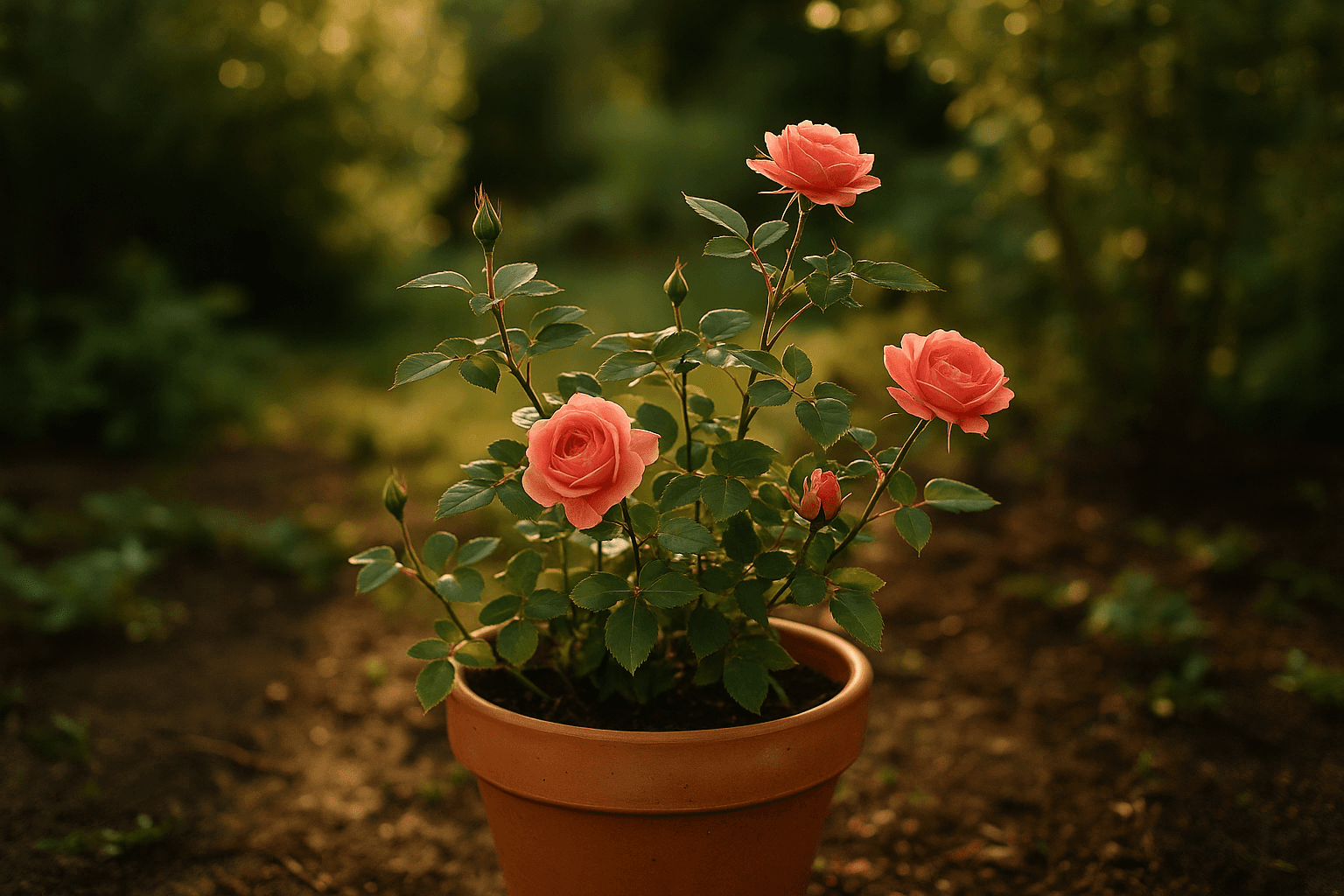 Rosiers en pot : 8 gestes anti-dessèchement en été