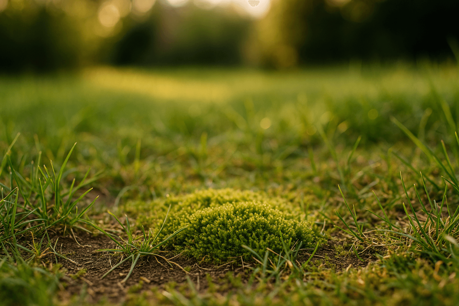 Mousse dans la pelouse : 7 causes et solutions durables