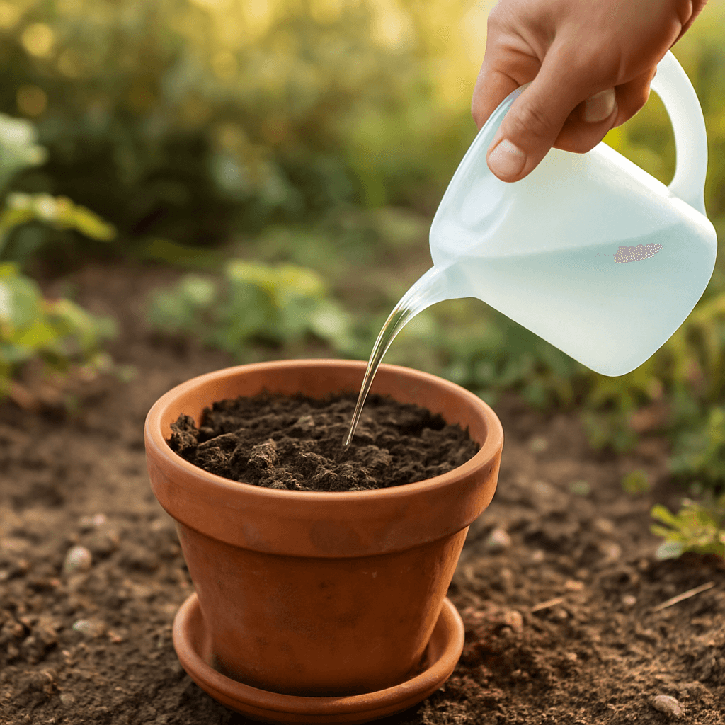 Terreau hydrophobe : réhumidifier un pot trop sec