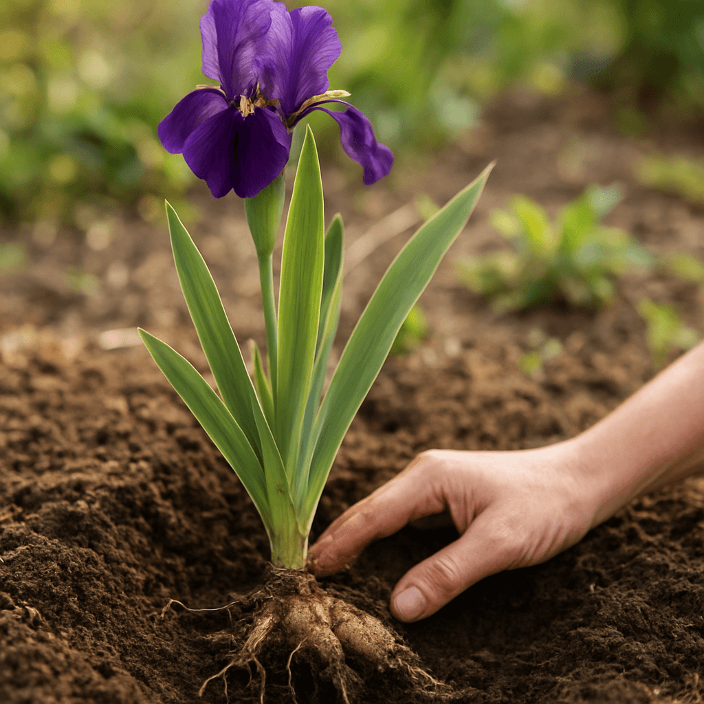 Iris : planter trop profond ? Le rhizome doit-il être visible