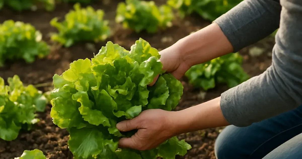 Récolter la laitue feuille à feuille sans gaspiller