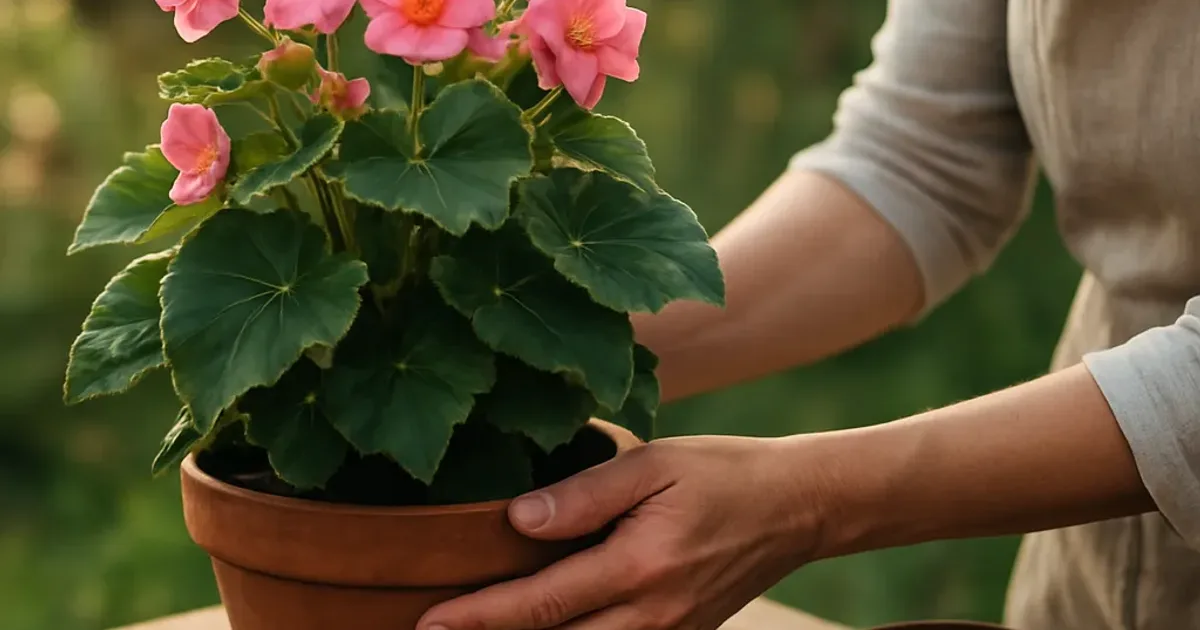 Bégonia en pot : relancer la floraison après l'été