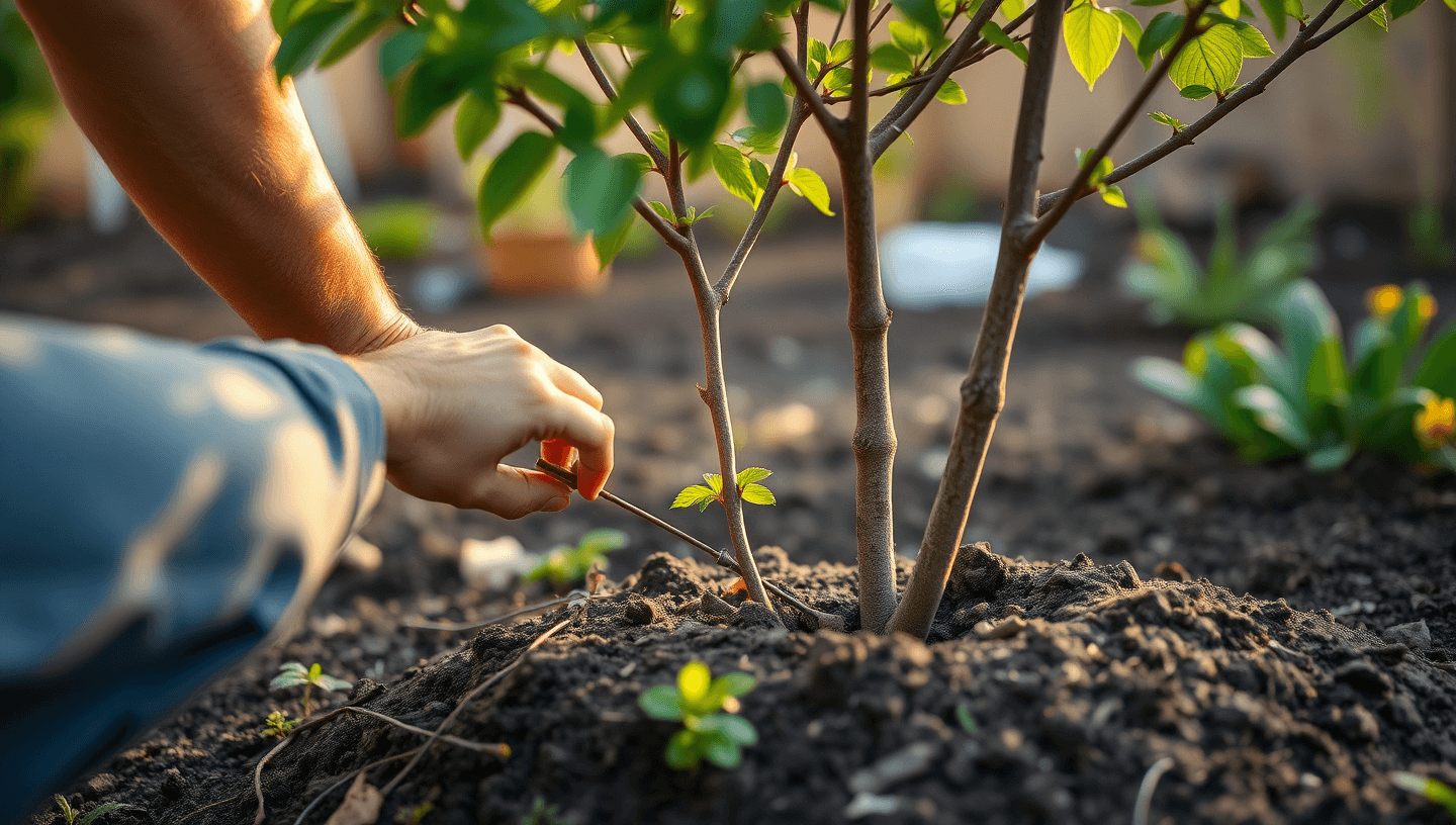 Tuteurage d'un arbre : bien planter sans blesser les racines