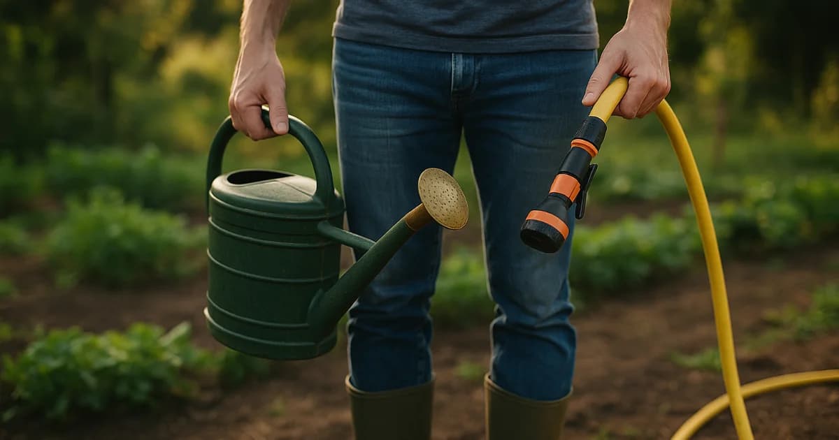 Arrosoir ou tuyau : quel arrosage selon la surface ?