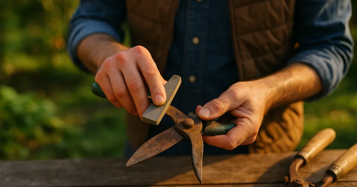 Aiguiser ses outils de jardin : méthode facile