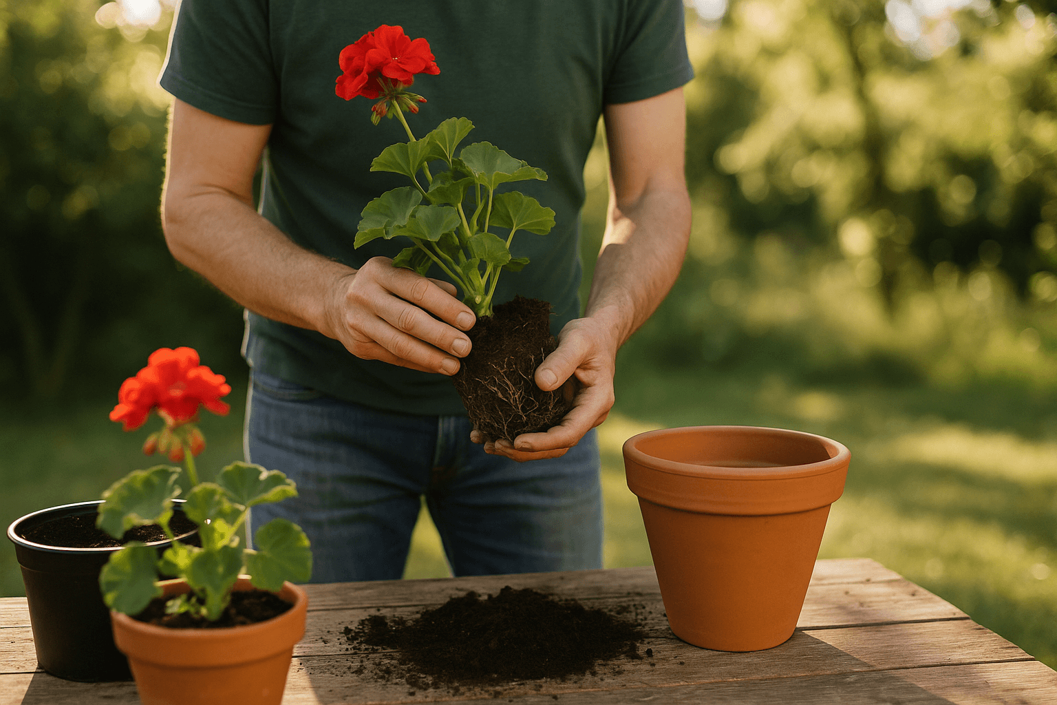 Rempoter un géranium sans choc : 7 étapes faciles
