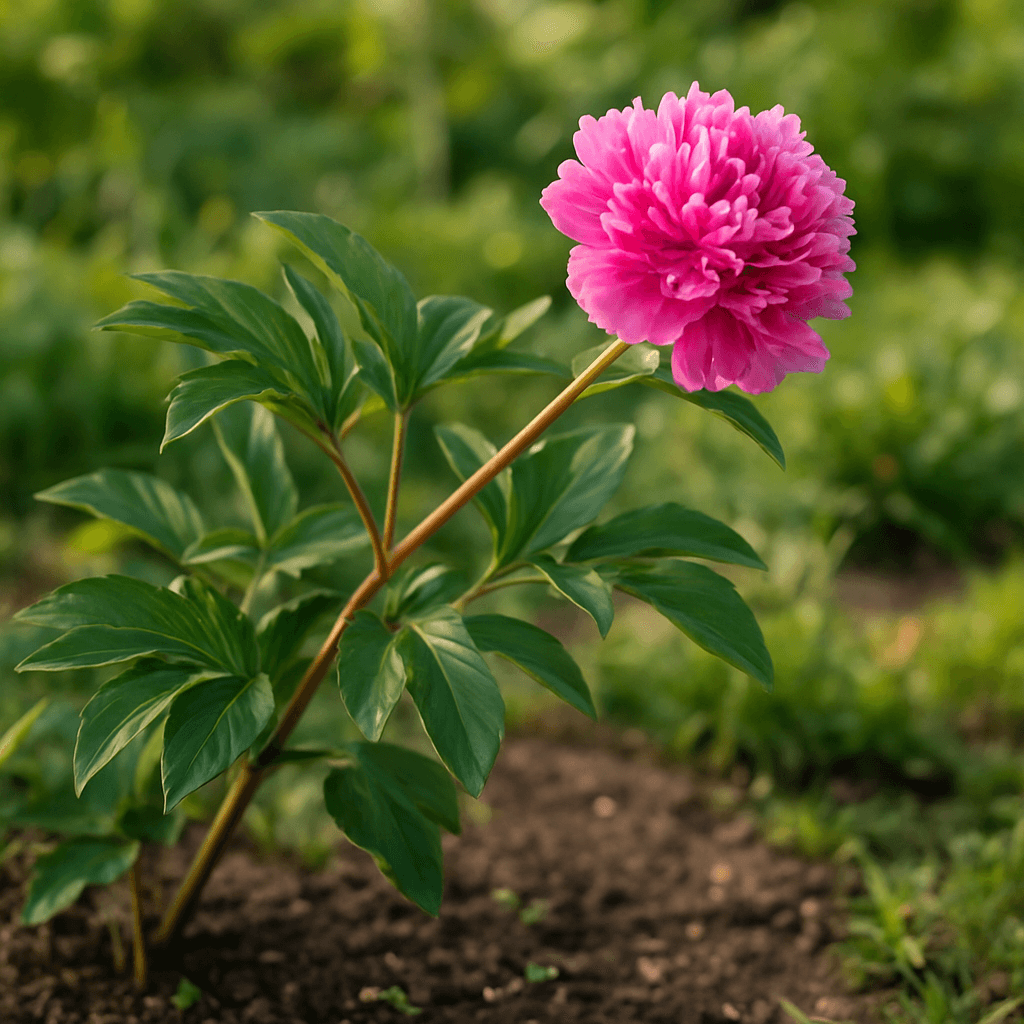 Pivoine : éviter les tiges qui tombent sans tuteur