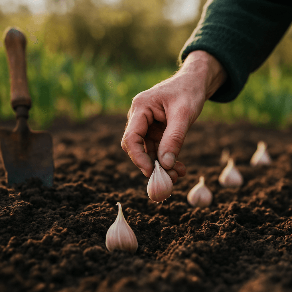 Planter l'ail au printemps en sol humide : nos astuces